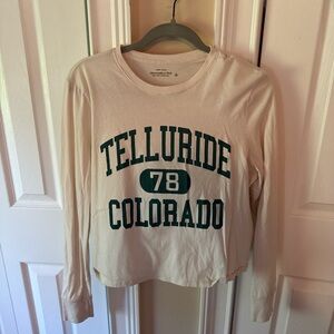 Abercrombie Telluride Colorado Graphic Long Sleeve Shirt